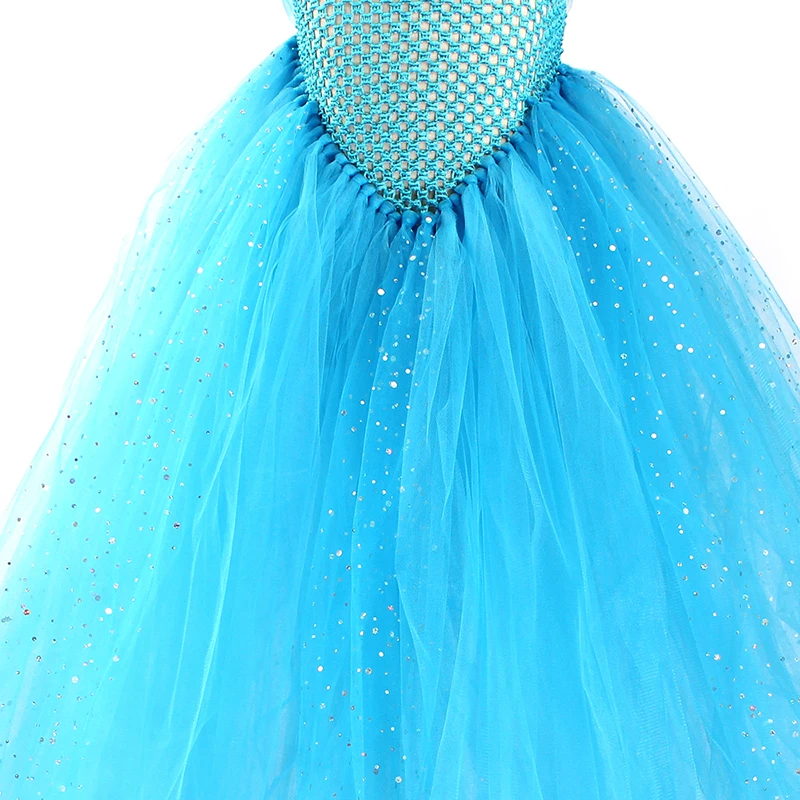 Glittery Hot Pink Tulle Girls Party Tutu Dress Princess Stunning Ball Gown Dress for Children Wedding Pageant Birthday Costume (18)