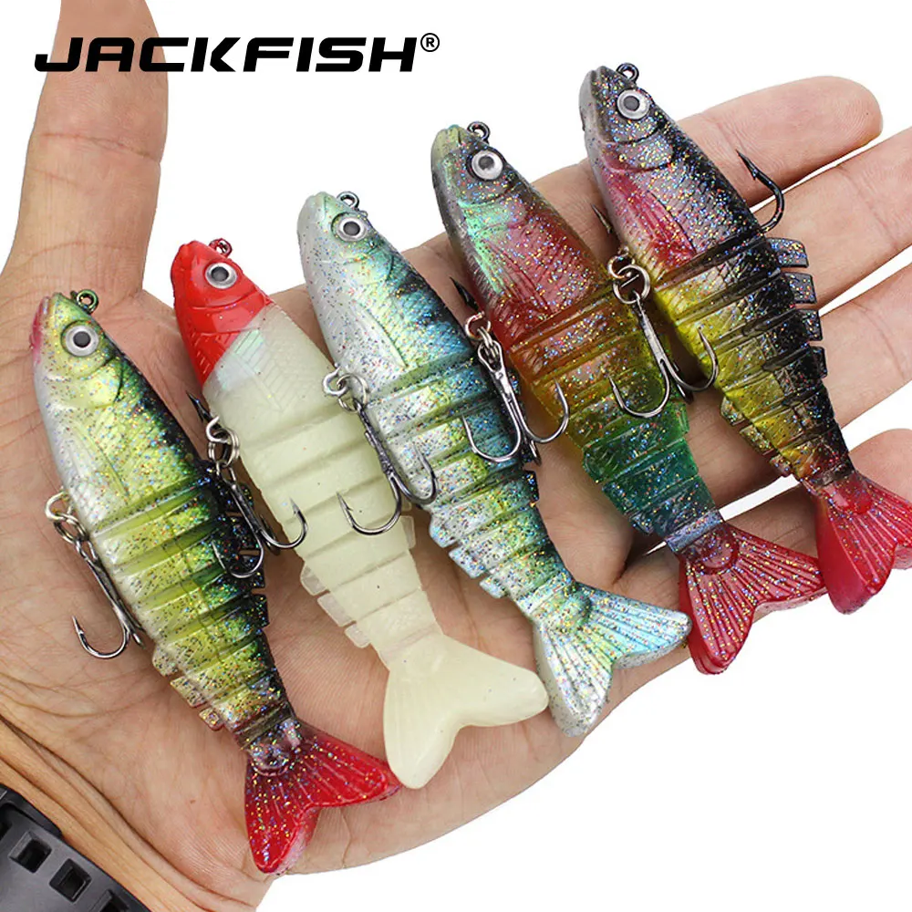 JACKFISH 9 см 18 г тонущие воблеры рыболовная приманка шарнирная кренкбейт Swimbait 8 сегментная мягкая искусственная приманка для рыбалки снасти приманка