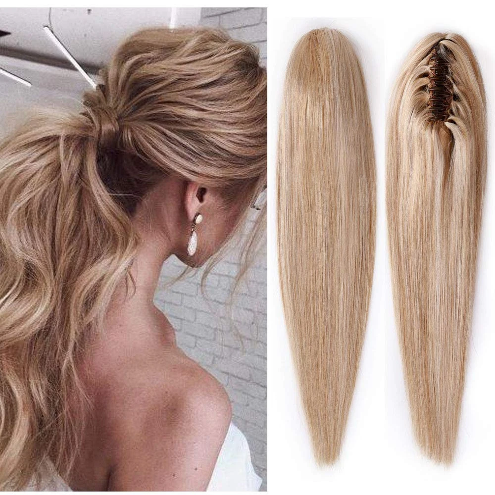 Clip in ponytail extension human hair Clearance