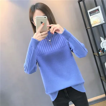 

thickening sets warm brief paragraph loose han edition, 2019 new autumn and winter render unlined upper garment sweater