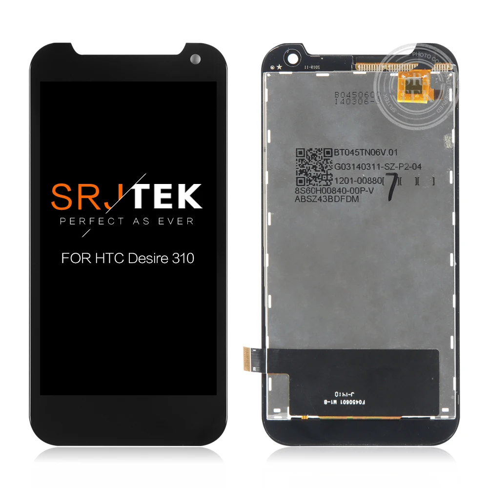 

Tested 4.5'' Display For HTC Desire 310 LCD Display Touch Screen for HTC 310 Glass + Frame Digitizer Assembly Replacement Parts