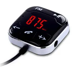 Bt760 mp3 player carro sem fio mãos livres telefone fm começar transmissor carregador duplo usb leitor de música microfone embutido