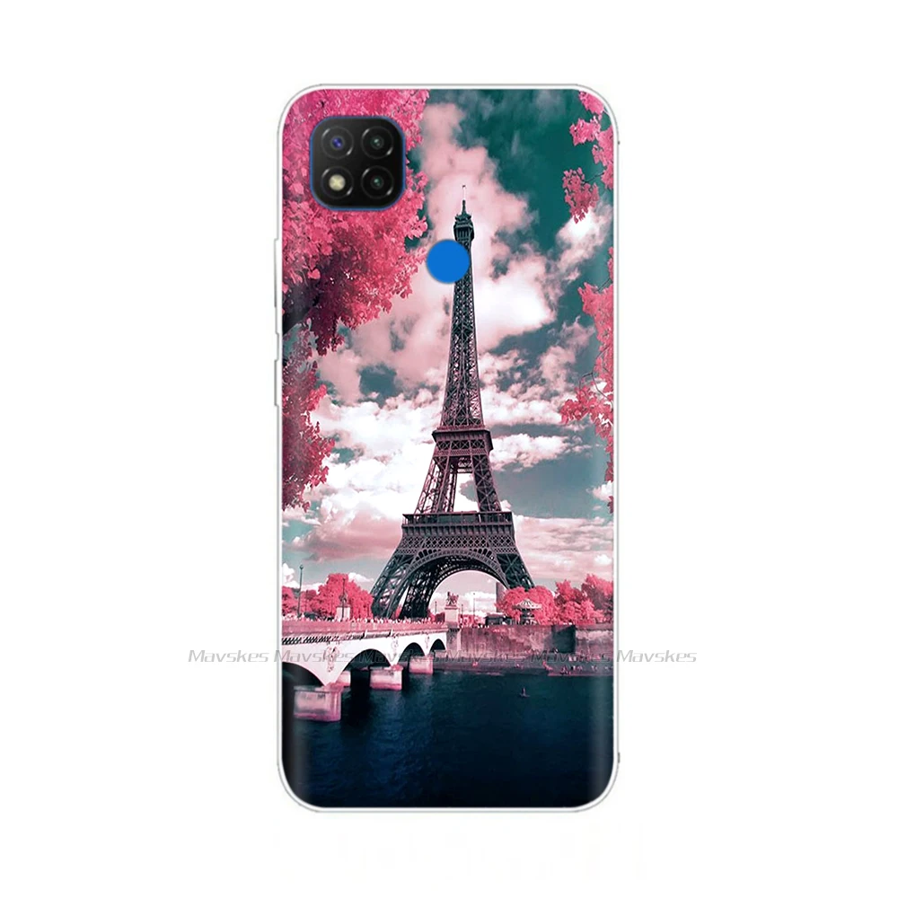 case for xiaomi For Xiaomi Redmi 9C NFC Case Soft TPU Silicon Phone Back Cover for Redmi 9C Case redmi9c 9 C Printed Etui Bumper Fundas Coque xiaomi leather case chain Cases For Xiaomi