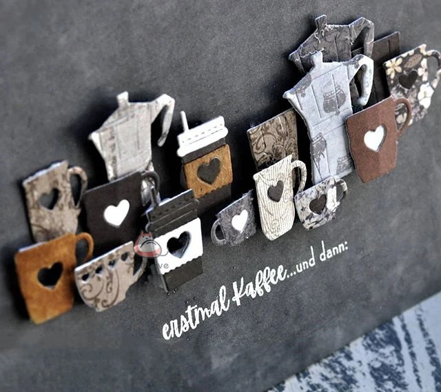 Catlove 커피 컵 금속 절단 다이 스크랩북 금형 칼 스텐실 다이 컷 카드 만들기 DIY 공예 엠보싱 2020 년 새로운 다이 만들기