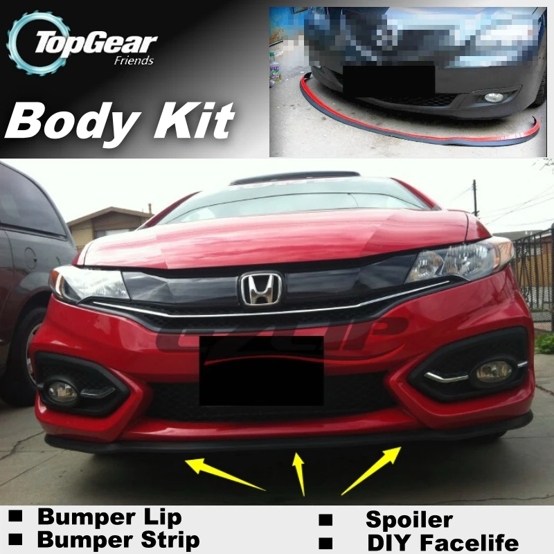 Для HONDA Jazz Fit Тип R бампер губы/Верхняя передача магазин спойлера для тюнинга