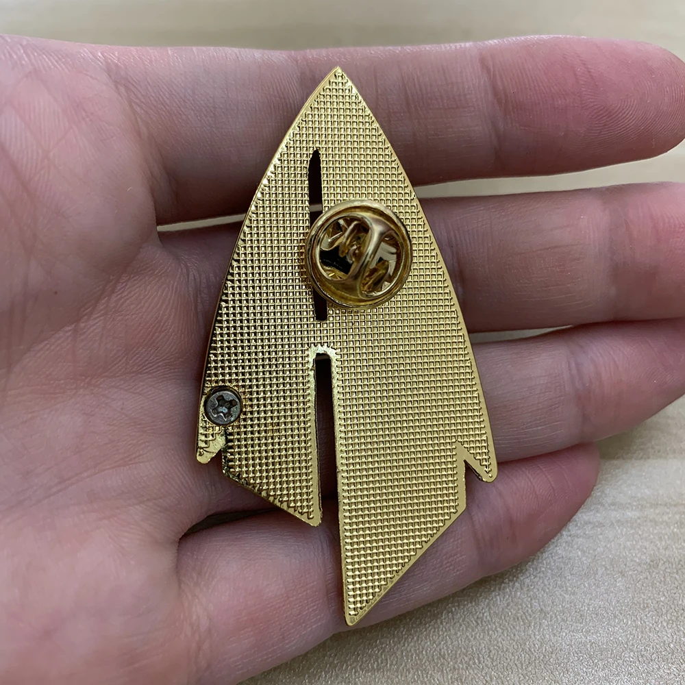 2PCS Star Trek Admiral JL Picards Rank Pips Die Nächste Generation Pin Broschen 