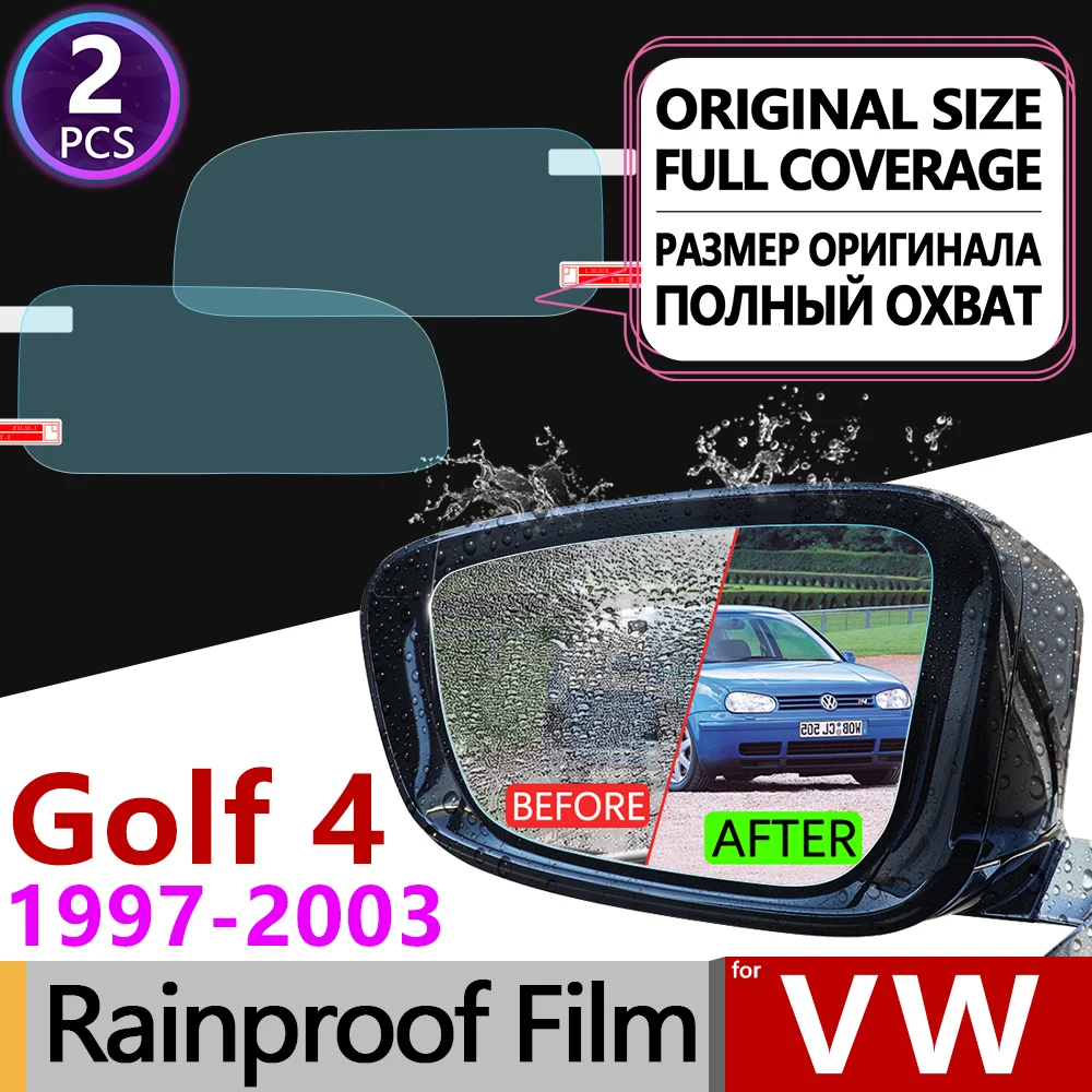 

For Volkswagen VW Golf 4 MK4 1997 - 2003 1J Full Cover Anti Fog Film Rearview Mirror Rainproof Anti-Fog Films Clean Accessories