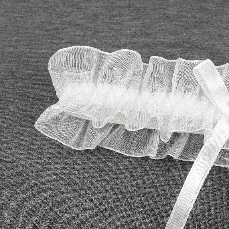 Women Sexy Bow Leg Ring Costume Accessories Lace Floral Garters Belt Leg Loop Wedding Bridal Cosplay Fashion Girls Stocking Ring cosplay leg accessories