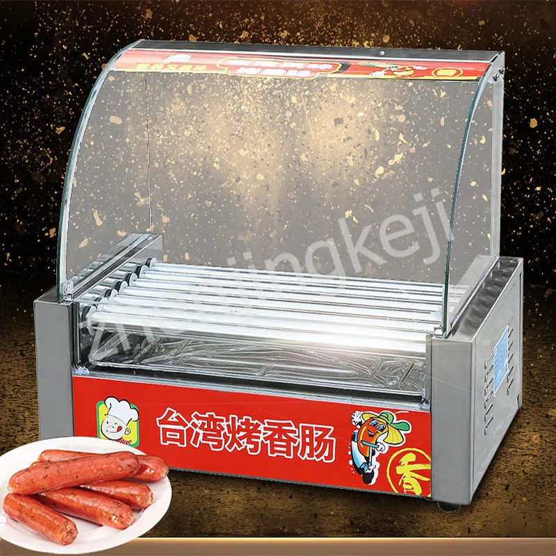 BS-7G Sausage Machine Hot Dog Machine Sausage Machine Commercial Double Control Stainless Steel fish Ball Electric Stove