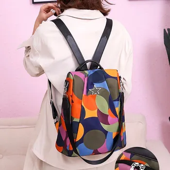 

Women's Fashion Backpack Waterproof Bag Anti-Theft Shoulder Bag Leisure rucksack women shoulder bag bolsa infantil menina #j4s