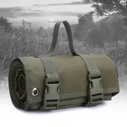 Foldable Lightweight Shooting Mat Waterproof Tactical Roll-Up Nylon Cloth Outdoor Hunting Molle Non-padded Mat Camping Floor Mat