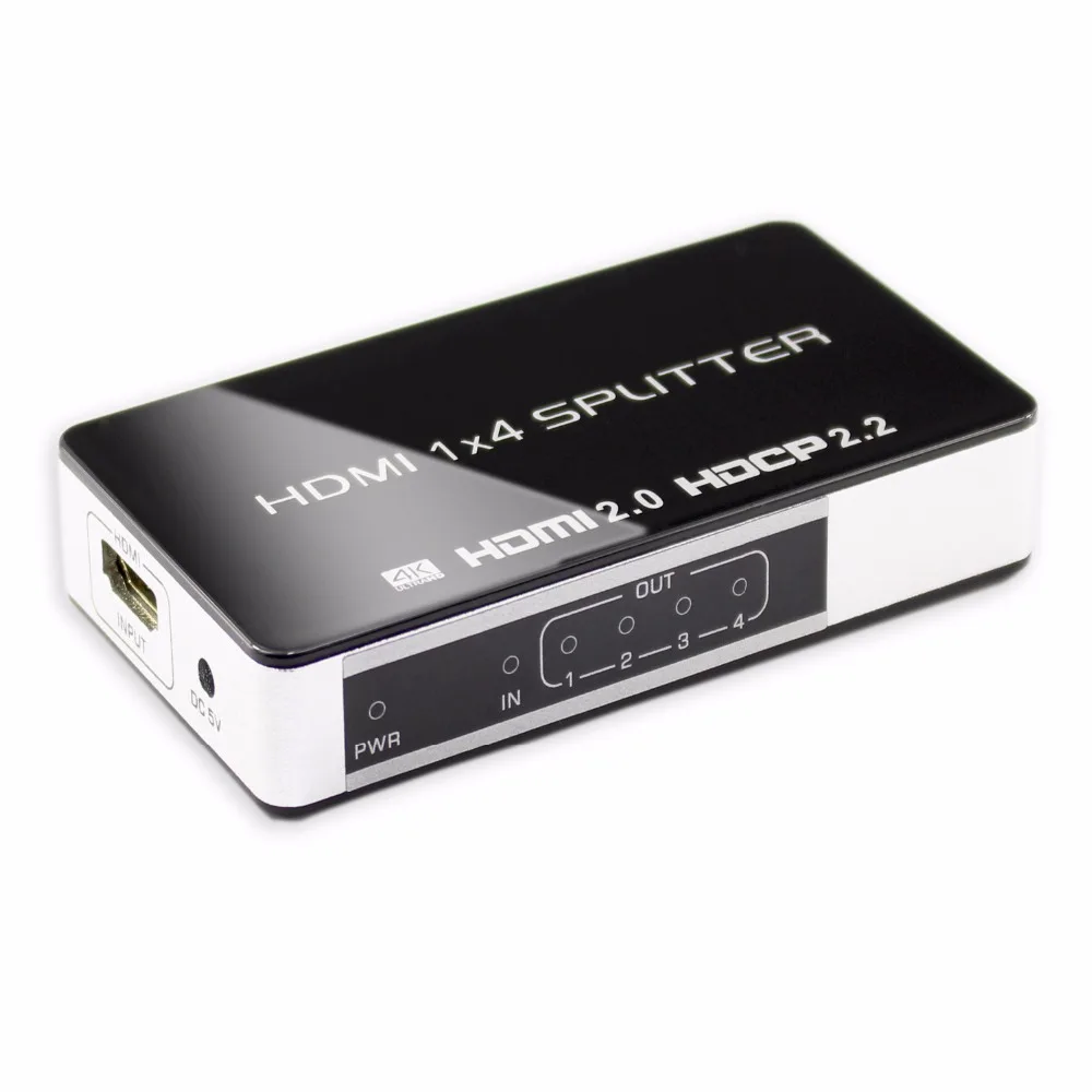 1x4 Переходник Hdmi разветвитель Сплит Hdmi к 4-портам hdmi2.0 4 k/60Hz 3D разъем выход AC3/DSD для HDTV CCTV DVD
