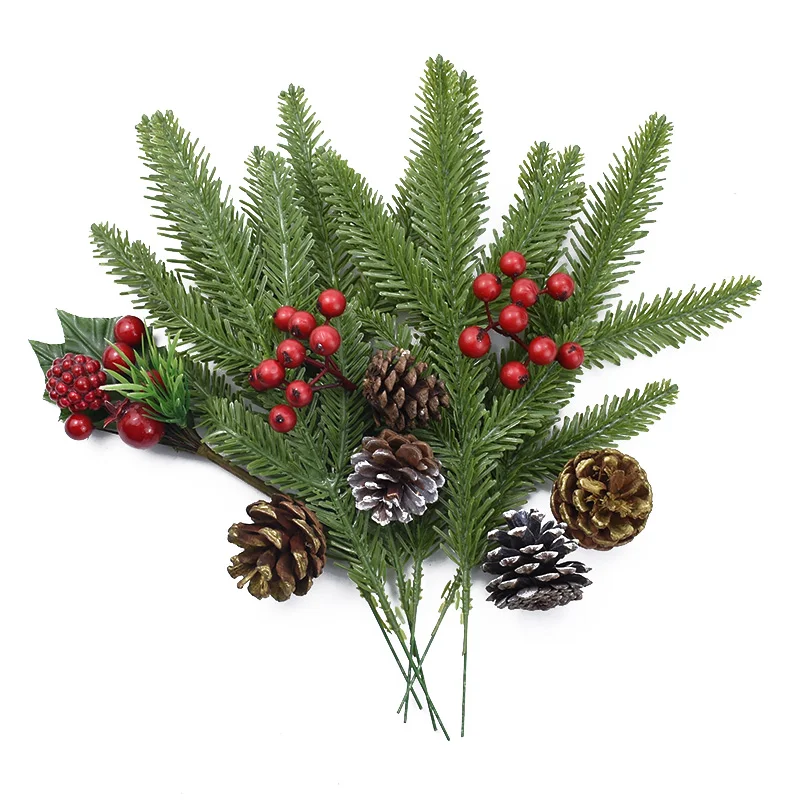 

1/5/10 pcs Christmas decorations for home artificial plants wedding decorative flowers vases household products scrapbook flower