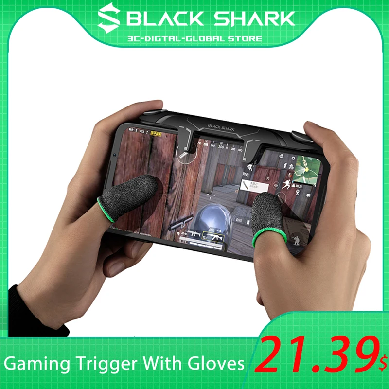 Игровой джойстик Black Shark с плечевым триггером для iPhone Xiaomi 3 3s Pro перчатками