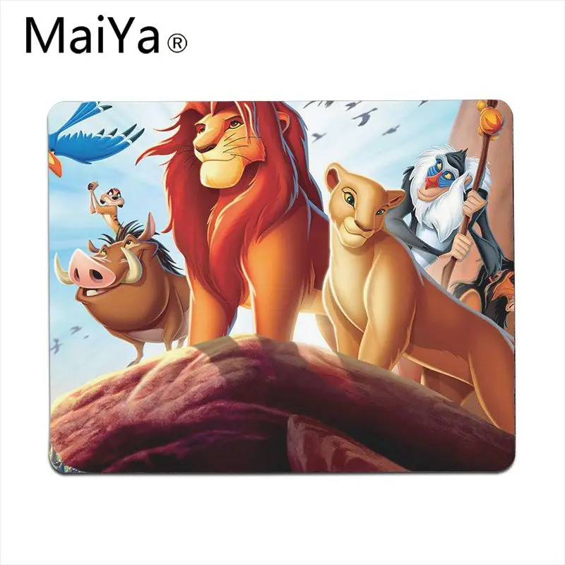 Lock Edge18x22cm Maiya высококачественный лев Король Simba натуральный резиновый игровой коврик для мыши Настольный коврик большой коврик для мыши клавиатуры коврик - Цвет: Lock Edge18x22cm