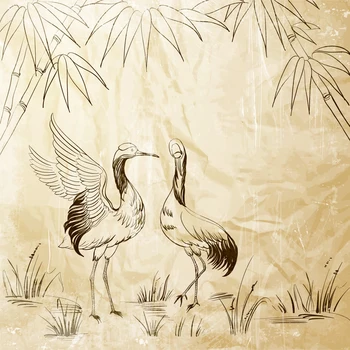 

AZSG Graceful Bird Bamboo Leaf Clear Stamps For DIY Scrapbooking Decorative Card making Crafts Fun Decoration Supplies 13*13cm