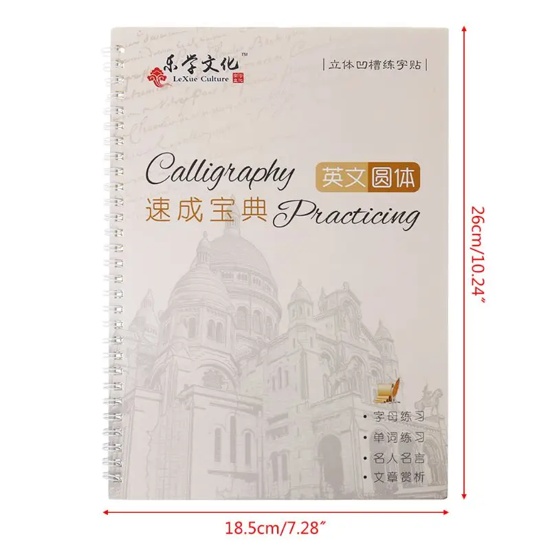 Cursive Writing English Calligraphy Copybook For Adult Children Exercise Groove Handwriting Practice Book Cursive Writing English Calligraphy Copybook For Adult Children Exercise Groove Handwriting Practice Book