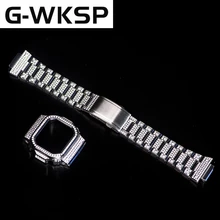 DW5600 5610 бриллиантовый ремешок для часов набор часов ободок нержавеющая сталь уникальные аксессуары для часов