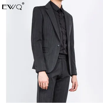 

EWQ / England Style men's Small Suit Male Loose Coat 2020 Spring Self-cultivation vintage Man's Suit Single blazer Trend 9Y0067