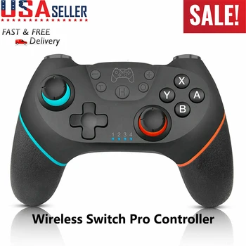 

Tiptop Console Bluetooth Vibration Switch Controller Pro Wireless Smart Game Switch Controller Gamepad Joypad Remote
