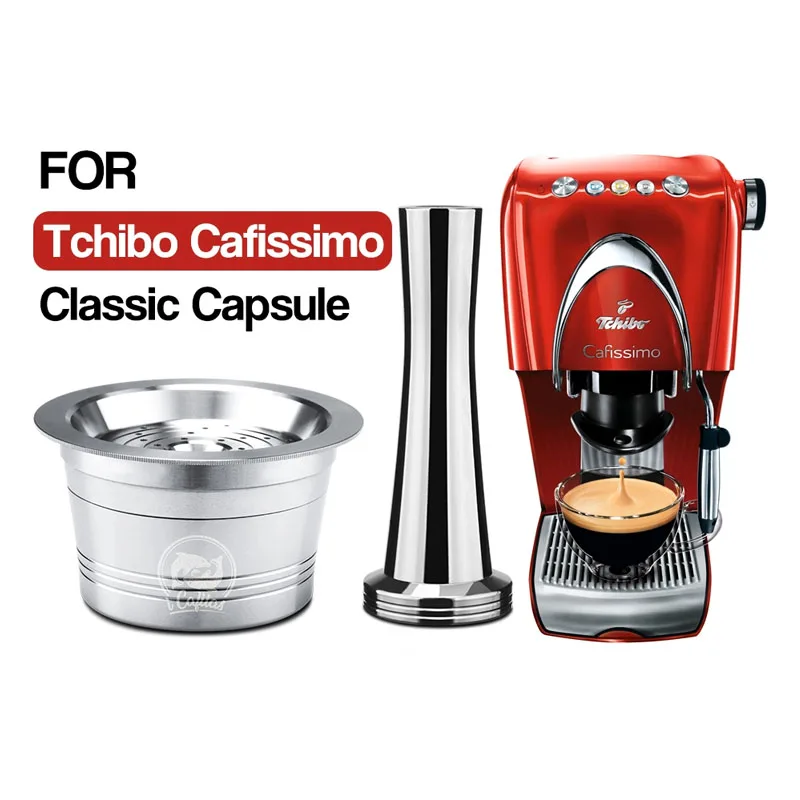 CAFETEIRA-FILTER Capsule Refillable Classic-Machine Stainless-Steel Icafilas Caffitaly