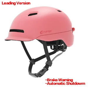 Smart4u SH50 велосипедный шлем умный Мужской Женский Детский водонепроницаемый велосипедный шлем задний светодиодный светильник для велосипеда скутер - Цвет: pink