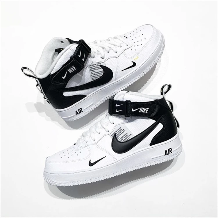 Новое поступление женской обуви для скейтбординга от Nike Air Force 1, Нескользящие удобные оригинальные уличные спортивные кроссовки#804609