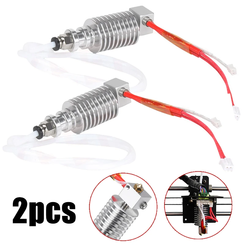 2pcs/set Durable V5 J Head Hotend Extruder Hot End Kit 0.4mm Printer Parts for Anycubic I3 Mega Extruder Printer