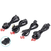 US/EU/UK/AU AC Шнур питания ЕС ЕВРО IEC Cloverleaf кабель питания 1,2 м 4 фута для ноутбуков адаптеры переменного тока для ноутбука