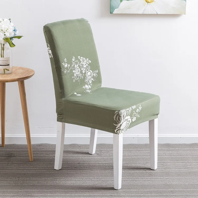 Removable Printing Spandex Stretch Chair Cover big elastic For Weddings Banquet Restaurant Hotel Dining Chair Covers - Цвет: as picture7