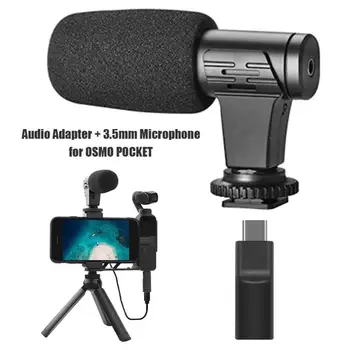 

Durable Audio Adapter Delicate Design 3.5mm Microphone+Audio Adapter Connector for DJI Osmo Pocket Record Video Camera