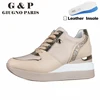 Leather Insole sneakers women with platform sports shoes lady luxury designer white tennis women high quality ► Photo 1/6