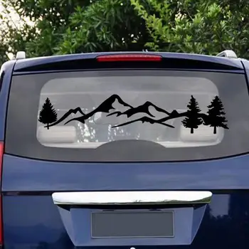 

Tree Mountain Car Decor Sticker PET Waterproof 100cm Auto Decal SUV RV Camper Offroad Auto Fashion Decal Stickers Car Styling
