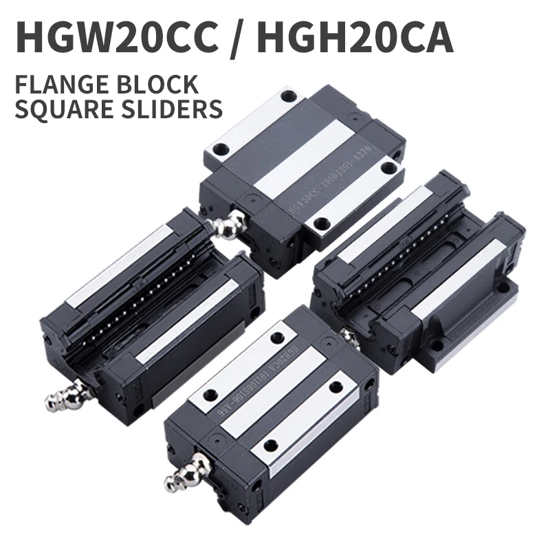 

1pcs HGH20CA /HGW20CC linear guide rail block match use hiwin HGR20 width 20mm guide for CNC router