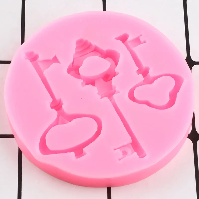 Sugarcraft-Keys-Shape-Silicone-Mold-Candy-Clay-Chocolate-Baking-Molds-DIY-Party-Cupcake-Topper-Fondant-Cake.jpg Sugarcraft Kulcsok Alak Szilikon Penész Cukorkák Agyag Csokoládé Sütő Formák Diy Party Cupcake Topper Fondant Sütemény Díszítő Szerszámok - Image 5