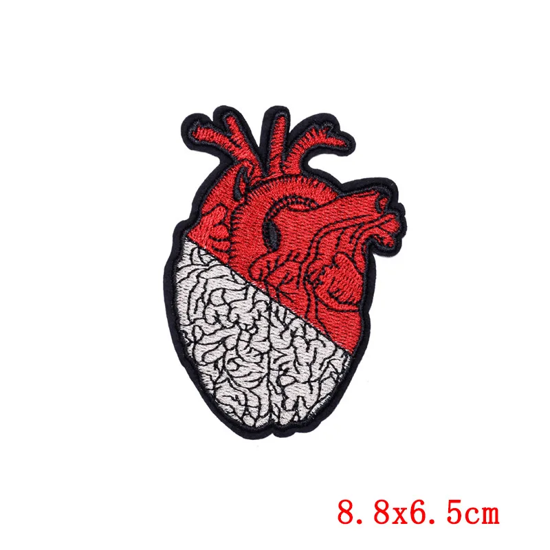 Anatomy Heart Iron on Patch, 3.5 Inch Heart,patch Heart,embroidery
