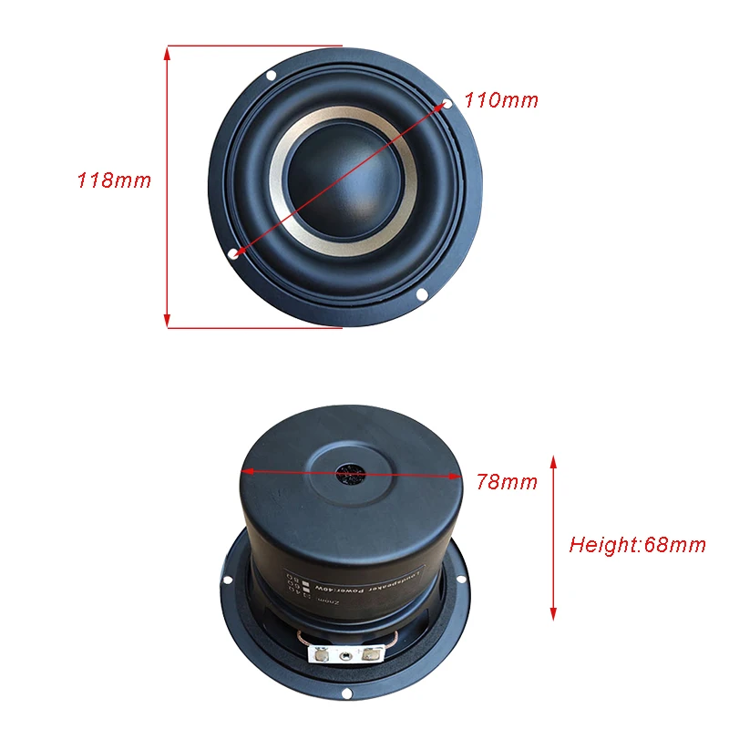 Subwoofer Speaker para Carro Home Theater Faça Você Mesmo Speaker Bass Subwoofer 4ohm 8ohm Camadas Bobina de Voz 100w Diy - Image 3