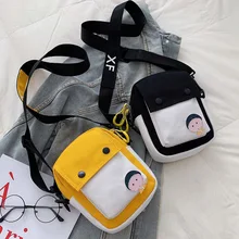 Холщовая Сумка Женская сумка новая стильная сумка для мобильного телефона модная универсальная сумка для танцев в Корейском стиле для девочек