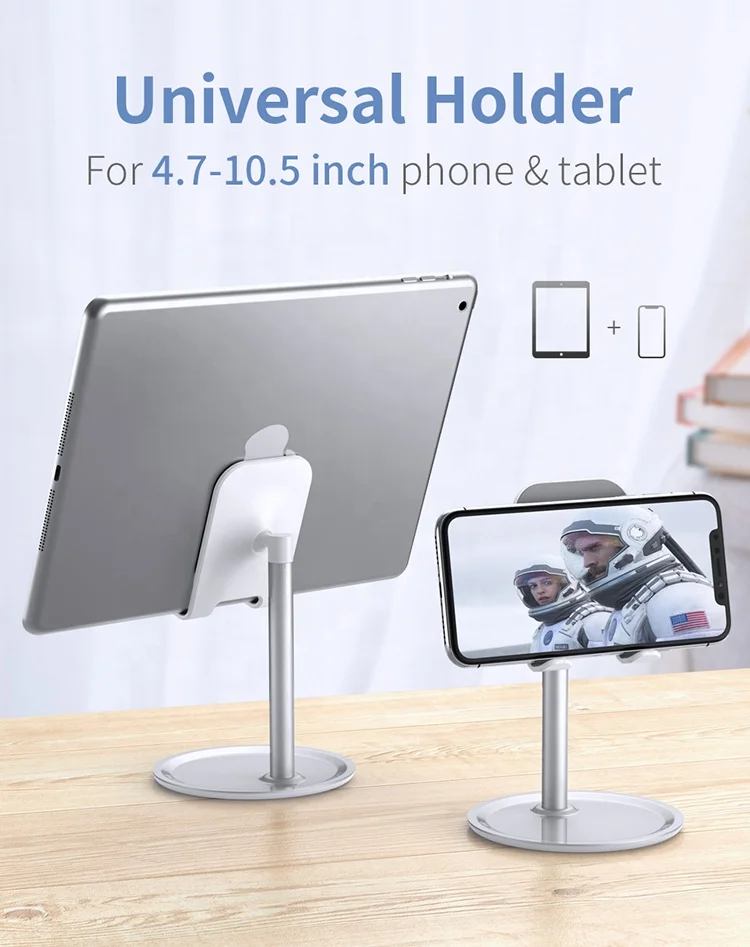 

YHONH Mobile Phone Holder Stand Cell Phone Tablet Universal Desk Holder For iphone X 8 Samsung desktop phone holder Accessories