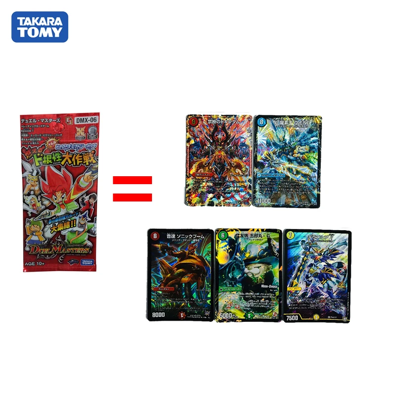 Takara Tomy Crads Duel Masters Card 5 шт./пакет чехол для рабочего стола флэш коллекционная карточка игры 3D коллекции детские игрушки