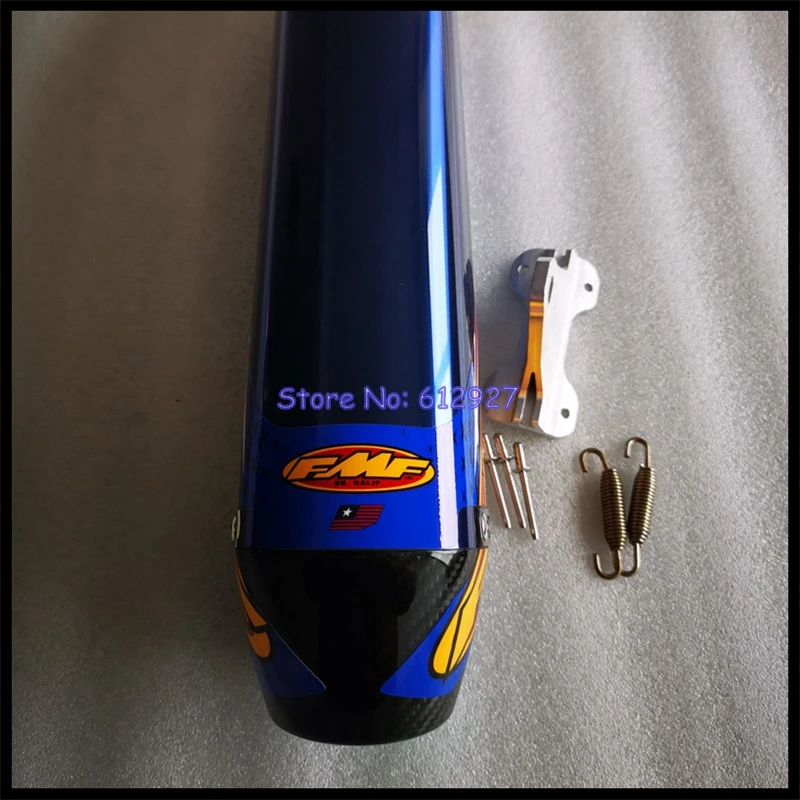 US $336.00 Inlet 51mm 61mm 63mm 65mm Customized Motorcycle Slip On Exhaust Pipe Muffler FMF Universal for KTM 450 690 EXC WR450 LD450 etc