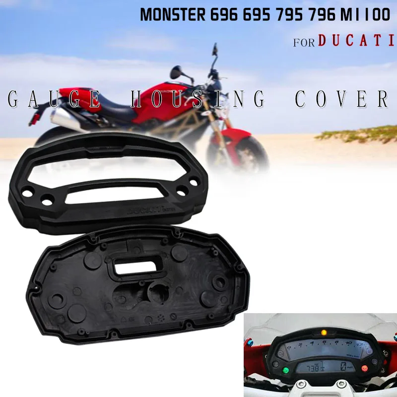 Per Ducati Monster 696 796 695 795 M1100 Abs Strumento Meter Cover Tachimetro Case Contachilometri Gauge Alloggiamento Contagiri