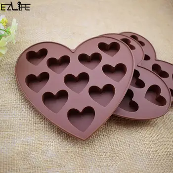 

Heart Shape Silicone Chocolate Mold Cake Baking Bakeware Gummy Tools Decorations Ice Cake Soap Candy Molds CHW6418 Biscuit E1W8