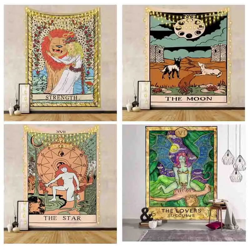 Таро гобелен настенный висячий знак дивинация покрывало для спальни украшение |