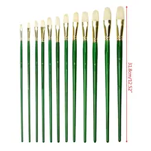 Щетина, масляная кисть, Одноместный длинный полюс, водный мел, акварельная акриловая ручка для масляной гуаши, акриловая живопись