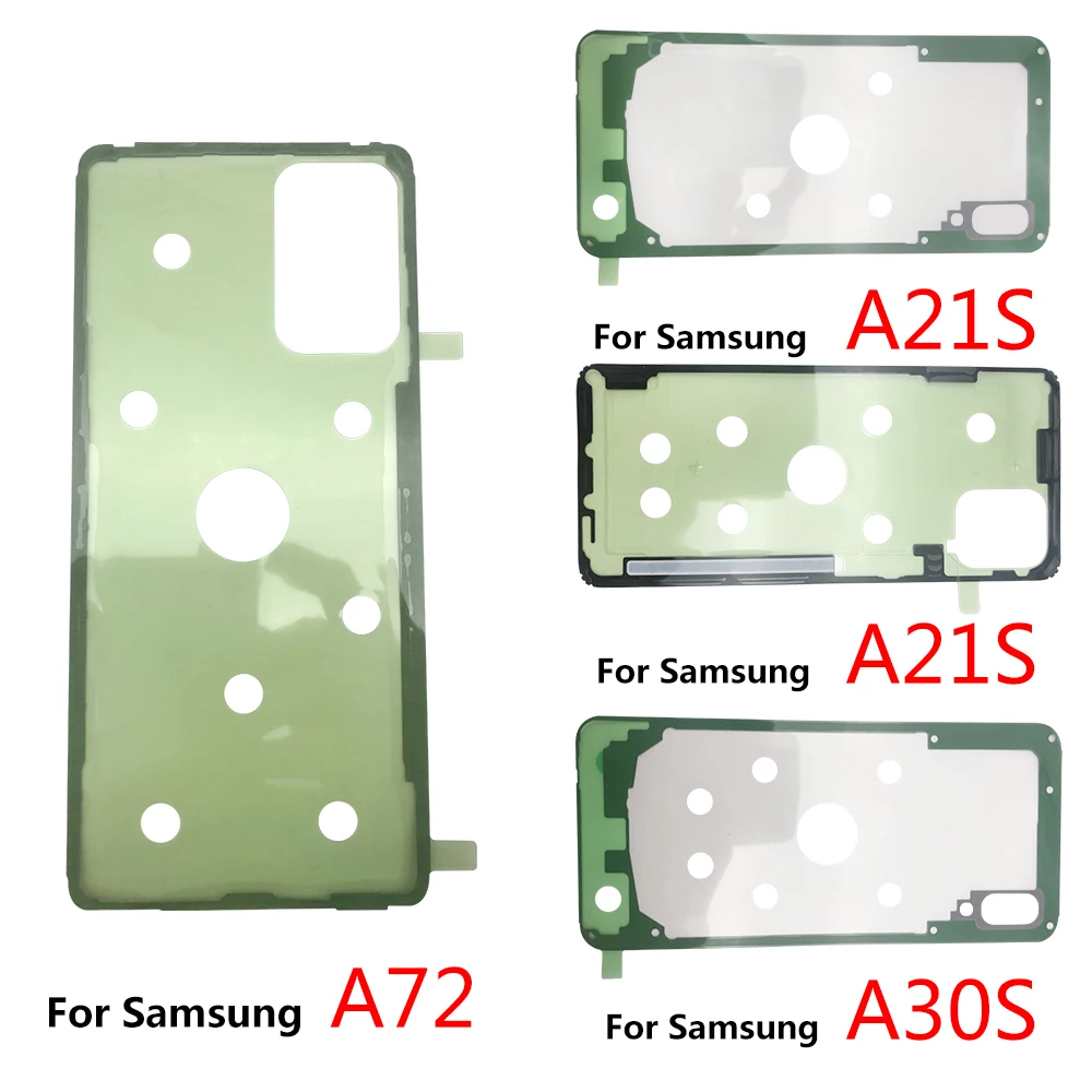 10Pcs, 삼성 A20 A30 A50 A70 A20s A21s A30s A31 A51 A71 A32 A52 A72 용 후면 배터리 커버 도어 스티커 접착 방수