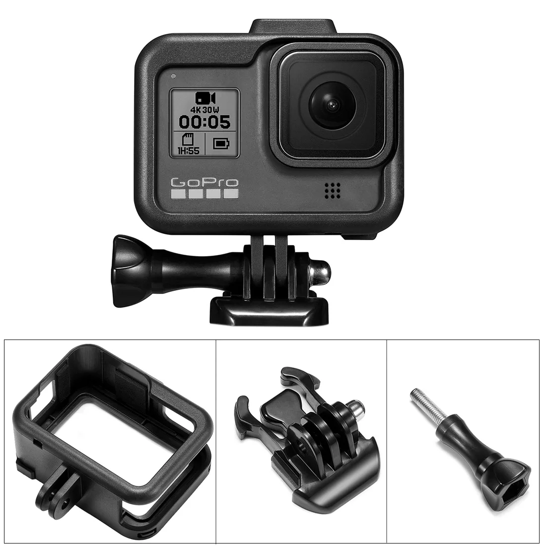 

HOBBYINRC Plastic Protective Frame Housing Case for GoPro 8 Sports Camera Sports & Action Video Cameras Accessories