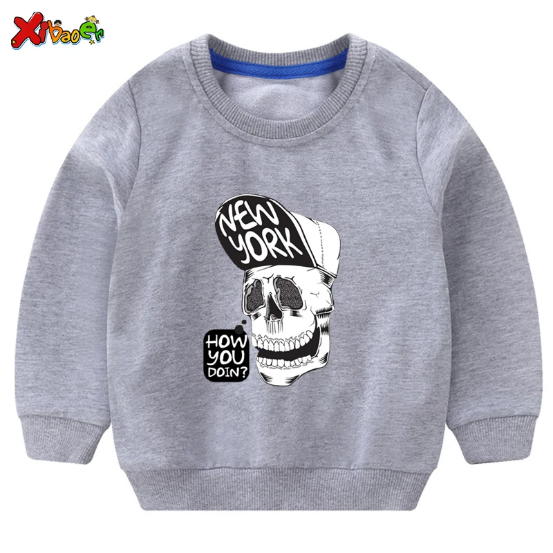 kids sweatshirts Крутые Детские свитшоты для мальчиков с принтом; Новинка года; Детский свитер; сезон весна-осень; милый детский свитер с длинными рукавами для мальчиков и девочек - Цвет: kids sweatshirts