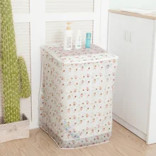 PEVA солнцезащитный пылезащитный чехол Чехол для стиральной машины водонепроницаемый чехол для стиральной машины защитная Пылезащитная куртка Передняя верхняя часть открытая 1 шт