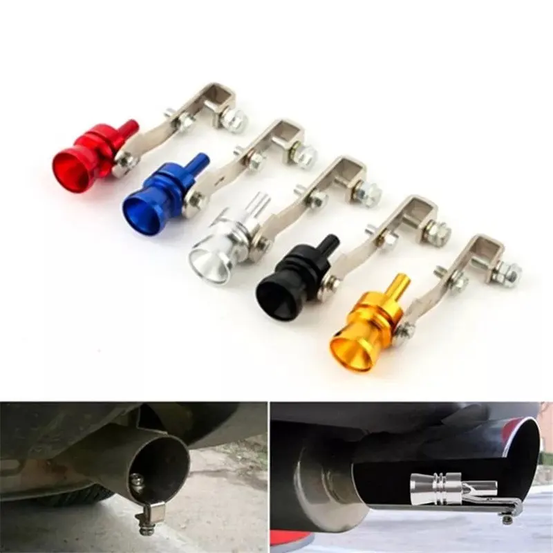 Universal Turbo Sound Color Auto Muffler Exhaust Pipe Whistle Simulator S/M/L/XL Car Tuning Turbo Whistler